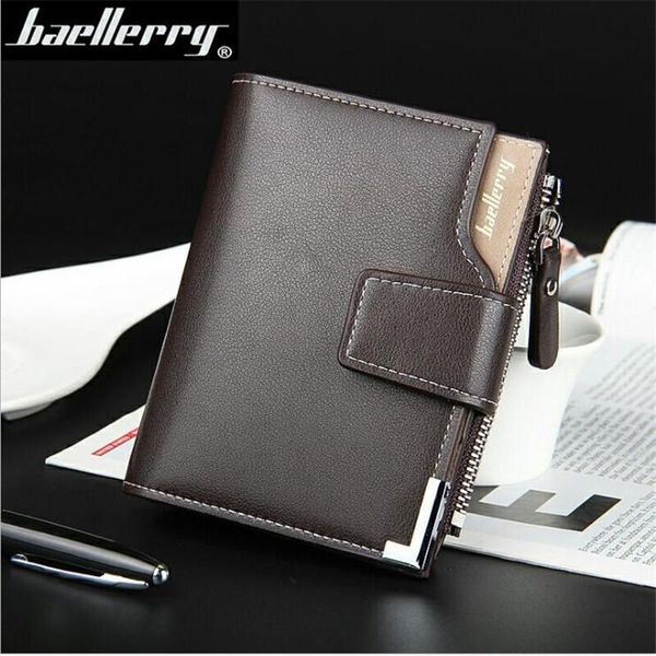 

wallets baellerry brand wallet men leather purse short male clutch mens money bag quality, Red;black