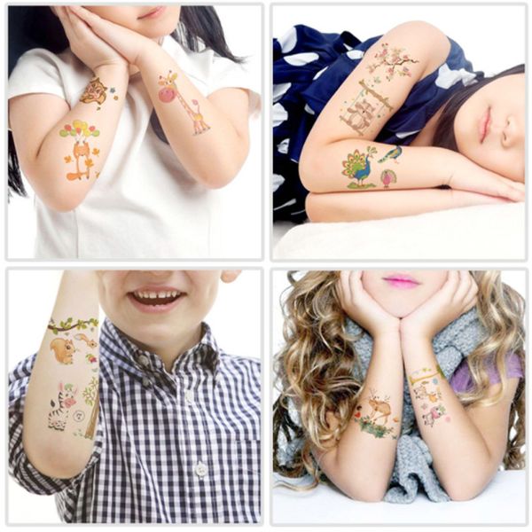 

body art waterproof sweat taste toy flamingo squirrel animal environmental protection kids children temporary tattoo sticker