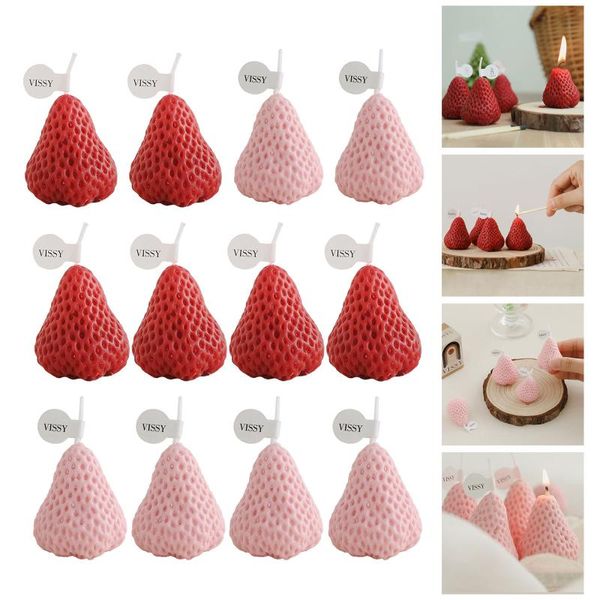 

candles strawberry decorative aromatic paraffin wax scented candle for home living room decor birthday wedding