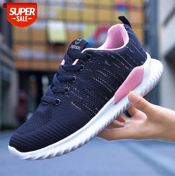 

new fast delivery women casual shoes fashion breathable walking mesh lace up flat sneakers tenis feminino #bf4r
