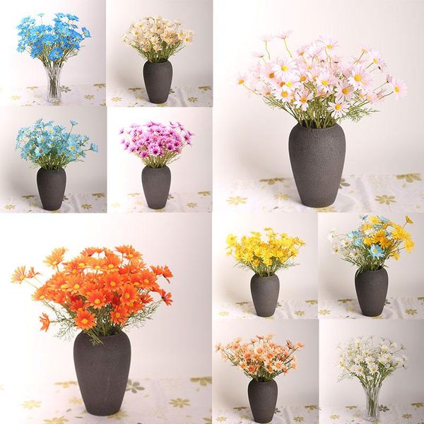 

decorative flowers & wreaths 1pc artificial small daisy gerbera arrangements fashion handmade wedding home decoration 5 flower heads fake