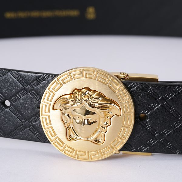 

buckles belts leather men's smooth buckle youth brand, Slivery;black