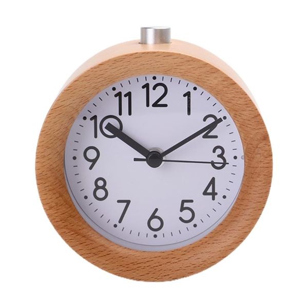 

other clocks & accessories e8bd round wooden deskalarm clock with night light creative simple design table