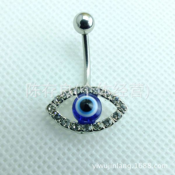 

personalized eye navel button puncture diamond navel ring allergy decoration