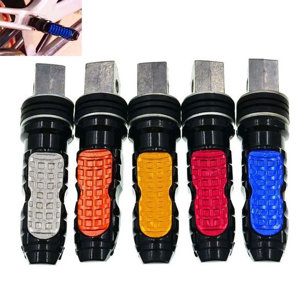 

pedals 2pcs cnc aluminum universal motorcycle motorbike footrests foot pegs rear set parts
