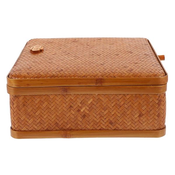 

storage drawers 1pc japanese style woven basket portable moon cake retro mooncake