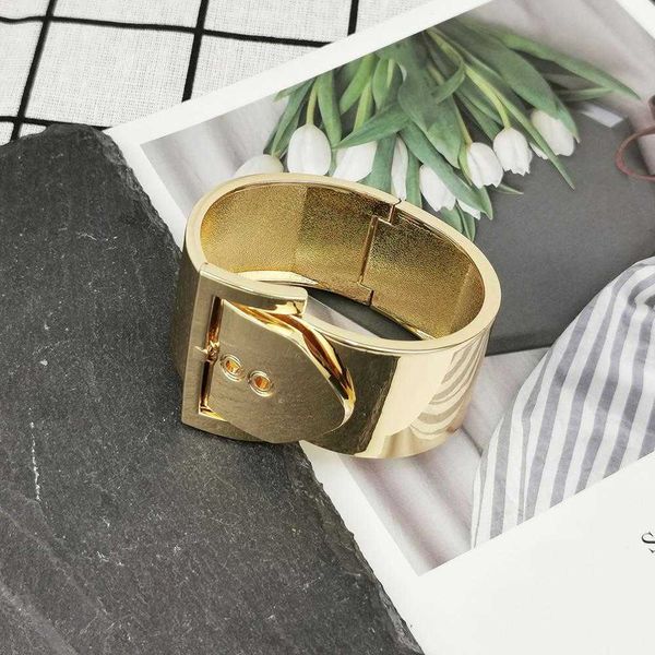 

adjustable metal bracelets for women statement alloy cuff bangle jewelry party fashion accessories ukmoc q0717, Black