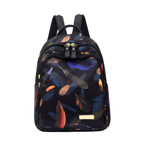 

backpack anti-theft shoulder bag woman 2021 korean version nylon large capacity college schoolbag leisure