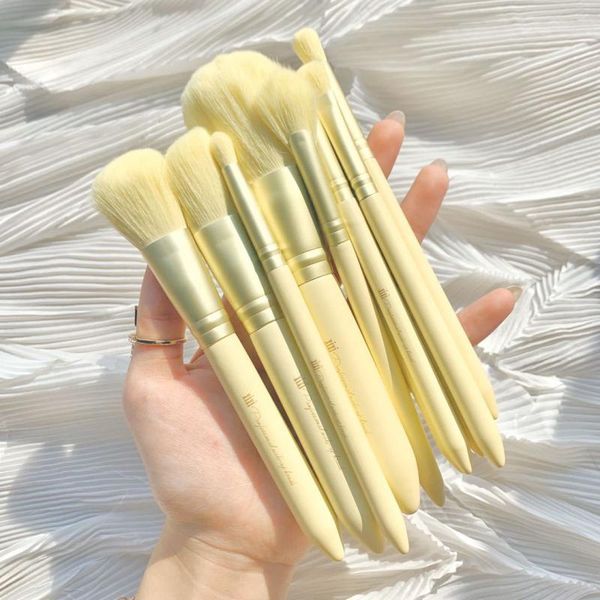 

makeup brushes 10pcs tool set cosmetic powder eyeshadow eye brow foundation blush blending professional beauty cosmestic