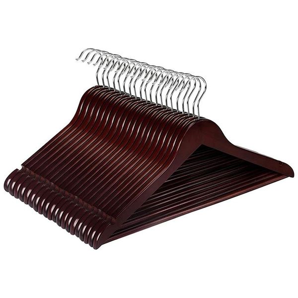 

laundry bags 20 pc wooden hanger household clothes rack clothing store stand wood