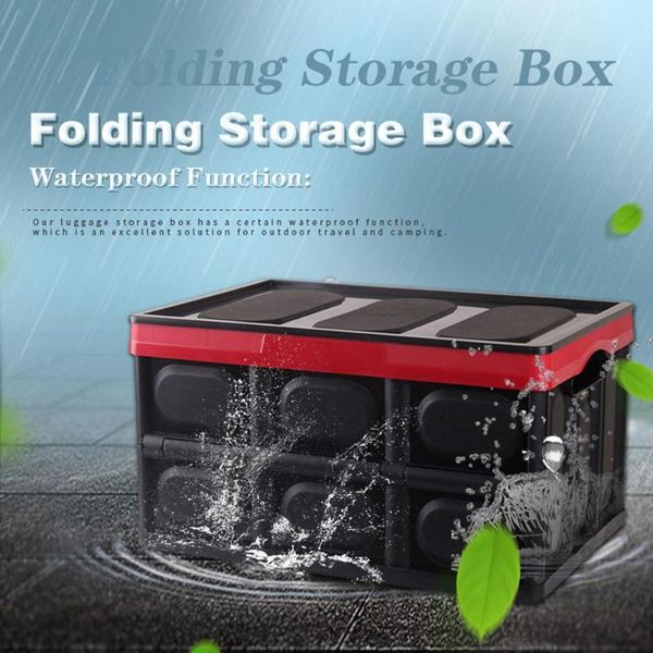 

car organizer 55l storage box tools foldable for trunk multi-functional folding water