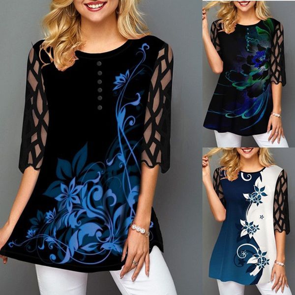 

women shirt and plus size black long sleeve woman fashion boyfriend bottoming friend casual lace tshirt 210514, White