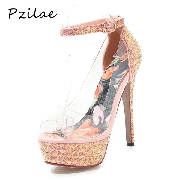 

2021 new super women peep toe wedding shoes ankle strap pumps thin high heels xnfd, Black