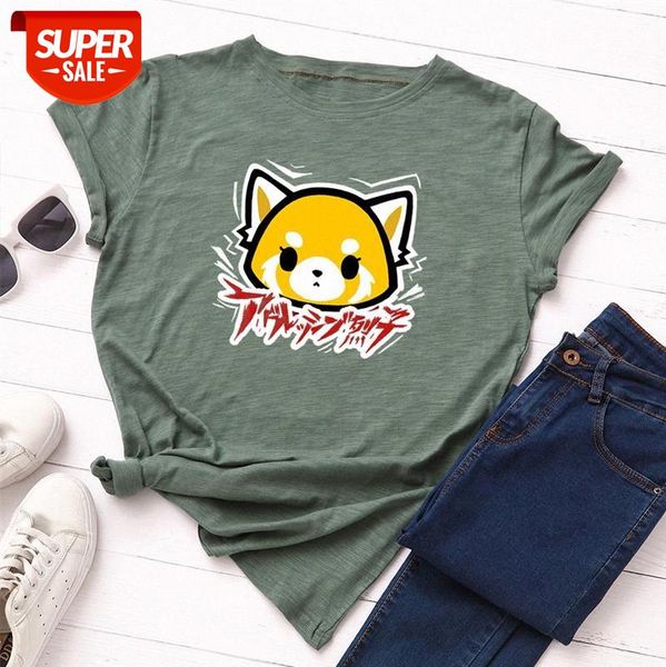 

women's loose round neck short-sleeved cotton t-shirt #dn3c, White