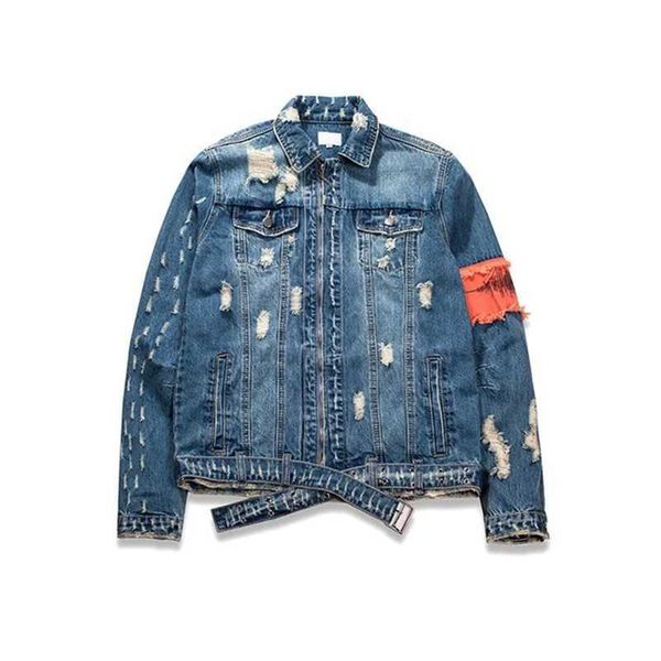 

men's jackets ripped denim yx5g, Black;brown