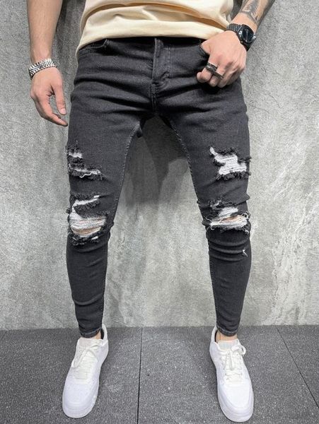 

men ripped washed skinny jeans x9kz#, Blue