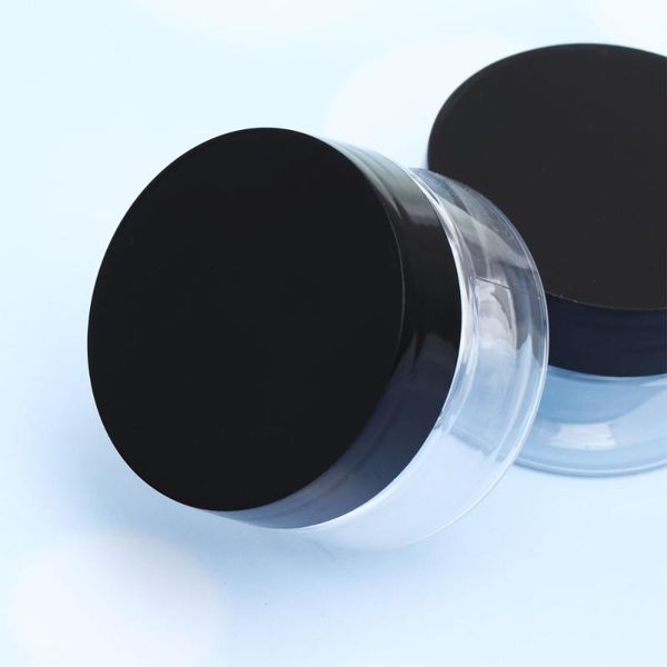 

storage bottles & jars 5pcs 120ml capacity cosmetic mask cream bottle food transparent bottle(black cap)
