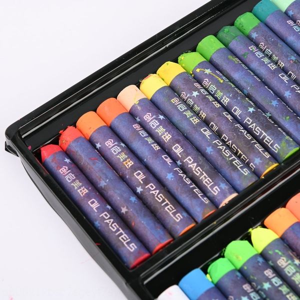 

elem tools heavy color pastels pastelsoil stick water soluble crayon set 12 24 painting pens 36 48 color soft oil painting stick, Black;red