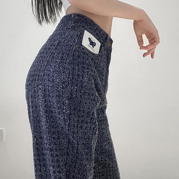 

harajuku ripped jeans for women y2k fashion streetwear butterfly embroidery high waisted blue straight leg pants denim jogger women's