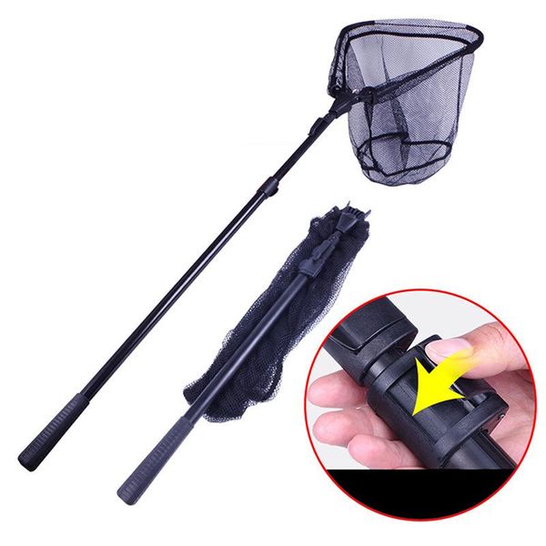 

fishing accessories 110cm retractable net telescoping foldable landing pole folding for