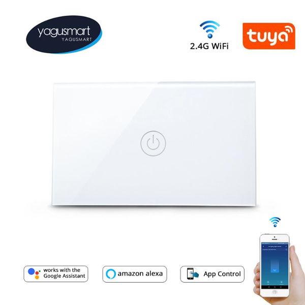 

smart home control yagusmart tuya wifi switch us no neutral 1 2 3 gangs alexa google assistant life wall light