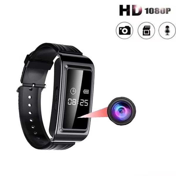 

mini cameras 1080p hd smartwatch camcorder camera secret wristband video recording micro cam sports voice recorder smart watch bracelet