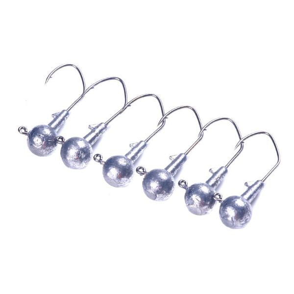 

fishing hooks 1.75g 3.5g 5.25g head jigs hook round ball jig for soft worm