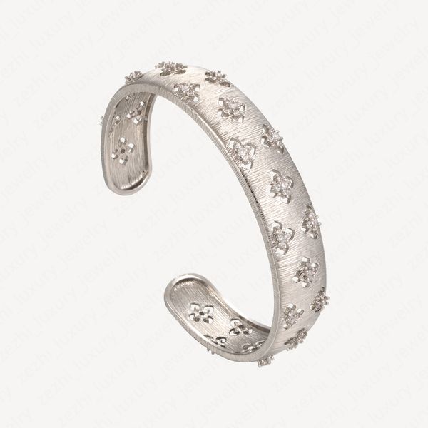 

wedding bracelet 18k white gold plated cuff bracelets for women diamond love bangles fashion christmas halloween accessories with jewelry po
