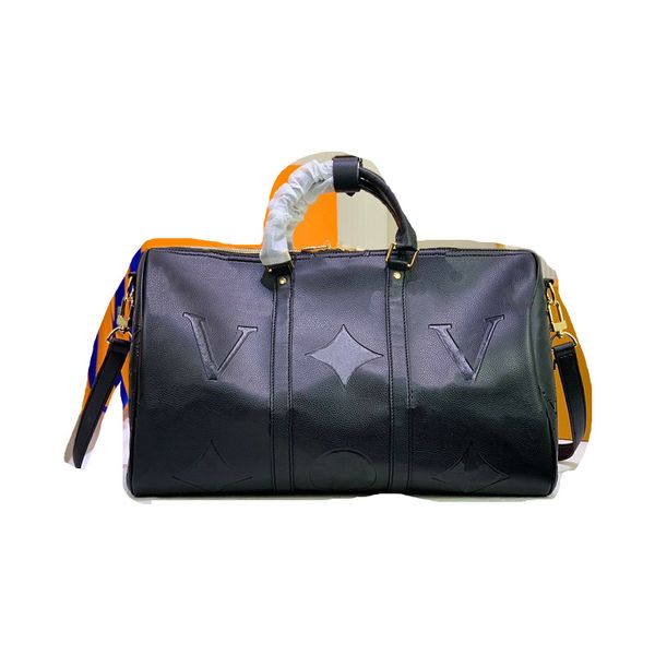 

designer men and women travel bag large capacity canvas shoulder back fashion soft surface with zipper size 45-27-20cm