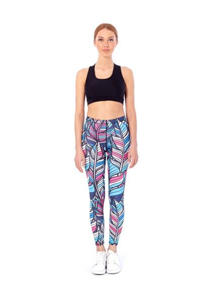 

women's leggings b-05 printed rhytb05, Black