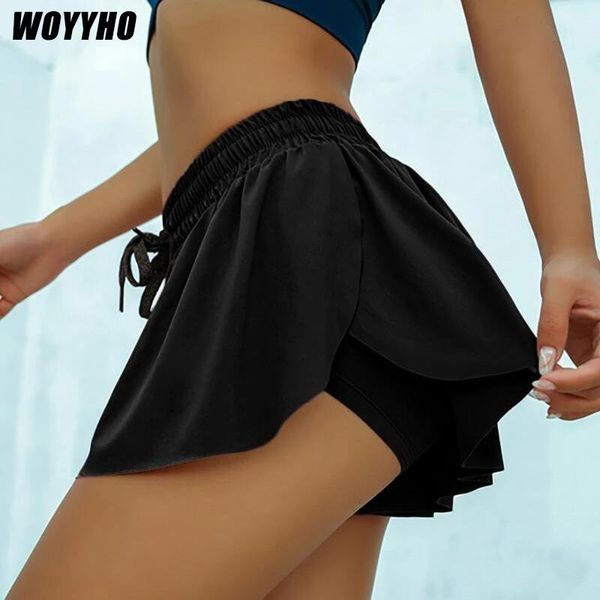 

women quick drying yoga shorts,2 in 1 marathon sports running seamless skirt shorts,elastic fitness gym training shorts outfit