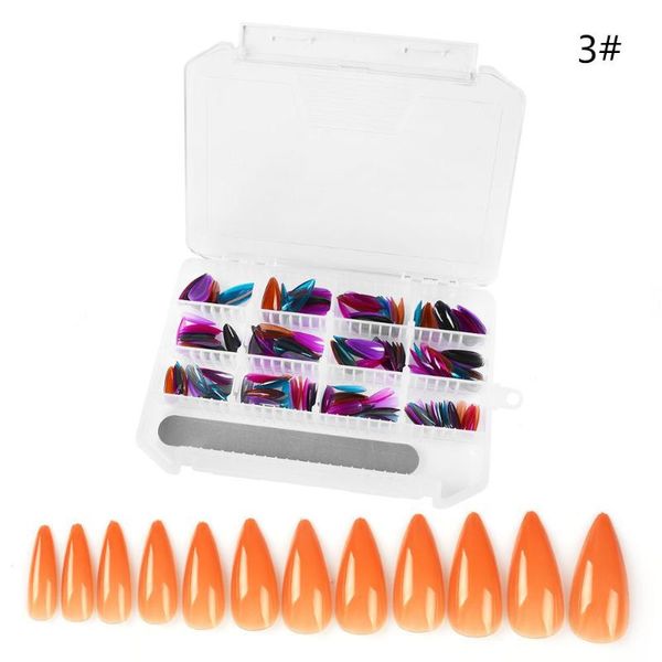 

false nails 240pcs uv gel long diy easy apply fake artificial maniture sharp end multifunction with file home salon set colorful, Red;gold