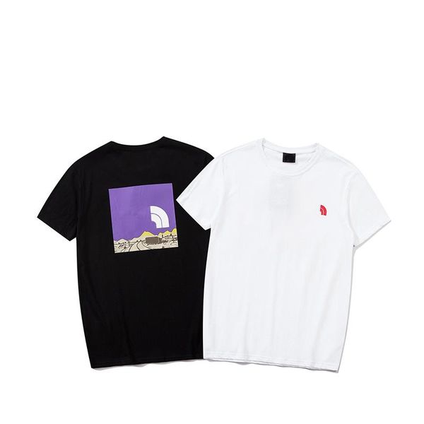 

men's t-shirts 2021 t-shirt shirt short-sleeved round collar women's clothing fashion, White;black