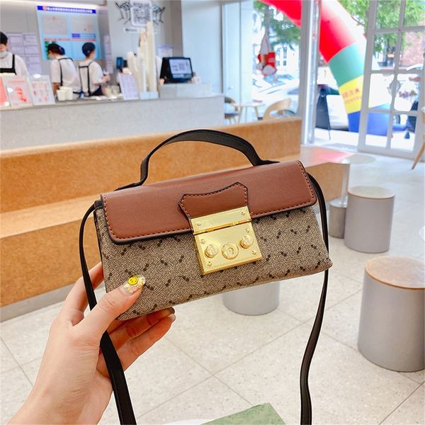 

small bag female new color contrast fashion single shoulder messenger bag portable square purse outlet