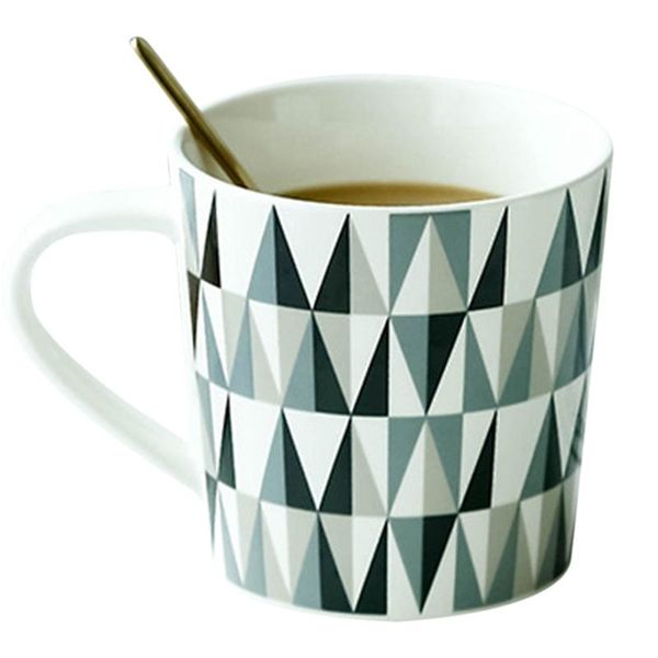 

mugs justdolife 510ml ceramic mug geometric pattern novelty porcelain milk coffee drinkware cup latte cups