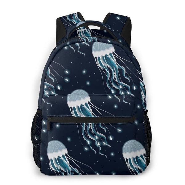 

backpack mountaineering glowing jellyfish shoulder bags backpacks