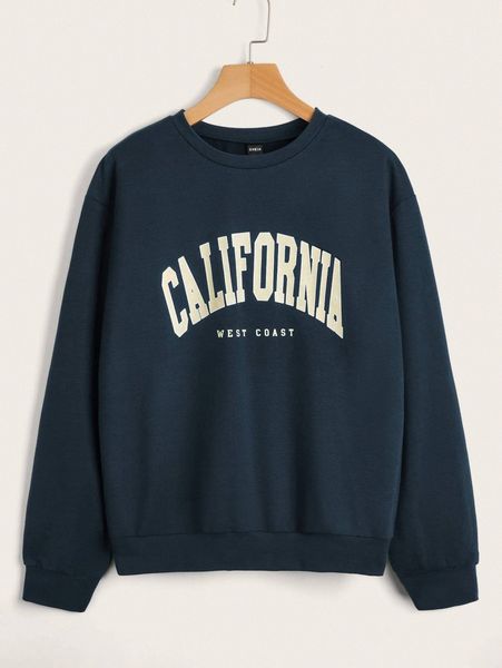 

letter graphic drop shoulder pullover g6lu#, White;black