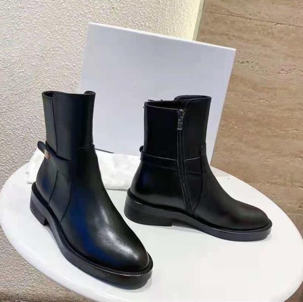 

boots brand women's leather ankle boots, fashion, Black