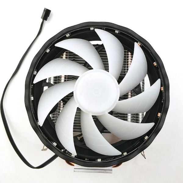 

fans & coolings led silent deskcomputer copper cpu coolerÂ 12v cooling durable 3 pin rgb fan 2 heatpipes radiator for lga 1155/1151 amd