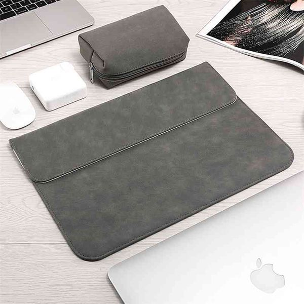 

luxury lapsleeve bag for air 13 touch id pro 13 11 12 15 bags case 13.3 15.6 notebook cover 210825
