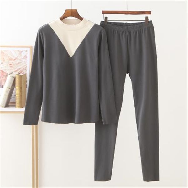 

women's sleepwear pyjama femme autumn winter warm sleepwear women fashion velvet thick home clothes long sleeve trousers 2 pcs pajamas, Black;red