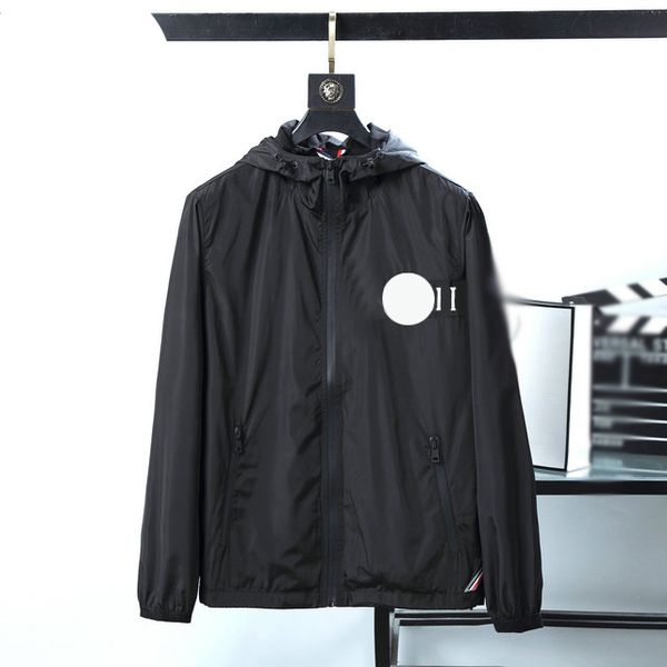 

mens jacket reflective spring autumn outwear windbreaker hoodie zipper fashion hooded jackets coat outside sport asian size men's cloth, Black;brown