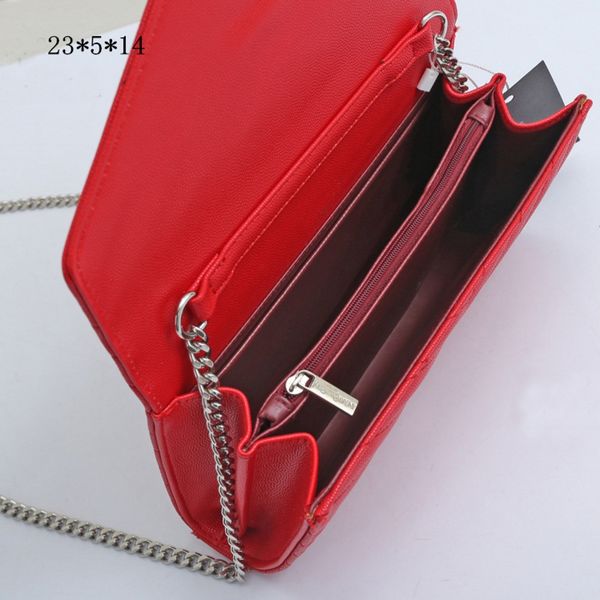 

designer evening bag gold and silver chain handbag women shoulder bags wallet crossbody with card clip slot clutch po211g