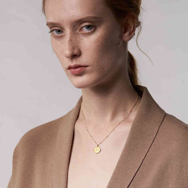 

pattern enfashion hanger coin chains for women gold color rvs roer chain fashion jewelry necklace p3129, Silver
