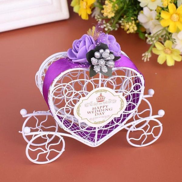 

gift wrap 6 color carriage design hollow candy box chocolate birthday supplies party decoration wedding creative t4a3