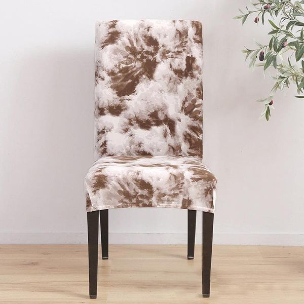 

elastic universal dining chair cover printing table for home covers