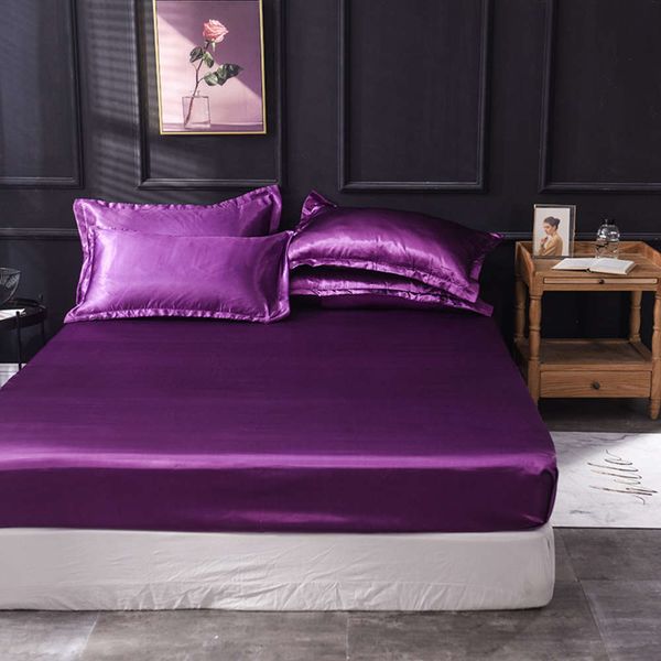 

bed linings ice silk bed fitted sheet single double home textile ding
