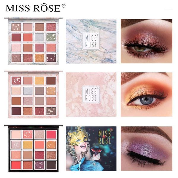 

miss rose 16-color eyeshadow makeup plate pearly lustre matte compact1