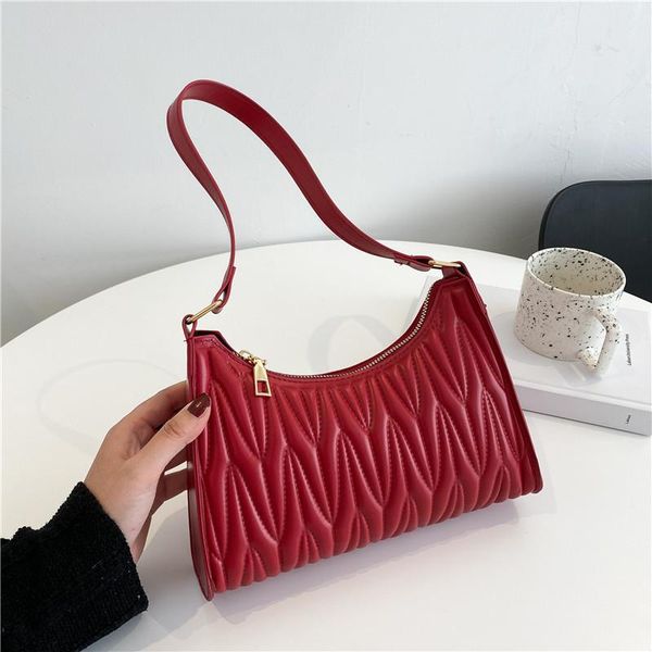

shoulder bags fashion check embossed handbags pu leather chain bag 2021 texture shopping zipper underarm