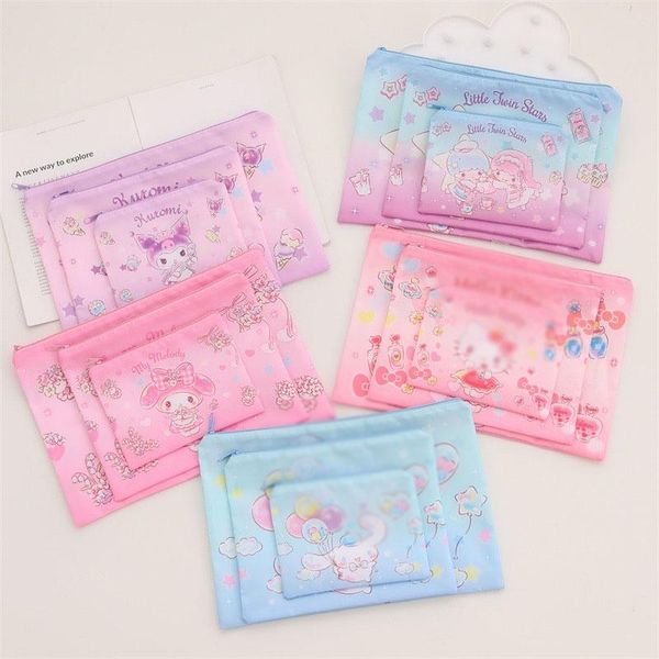 

pencil cases 8 sets/lot kawaii case creative box stationery pouch pu leather pen bag office school supplies